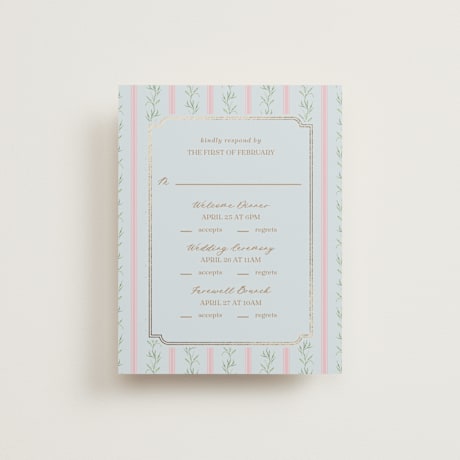 Foil-Pressed Multi-Event RSVP Cards