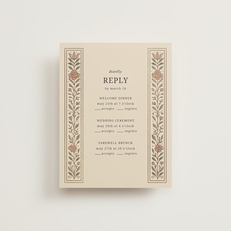 Foil-Pressed Multi-Event RSVP Cards