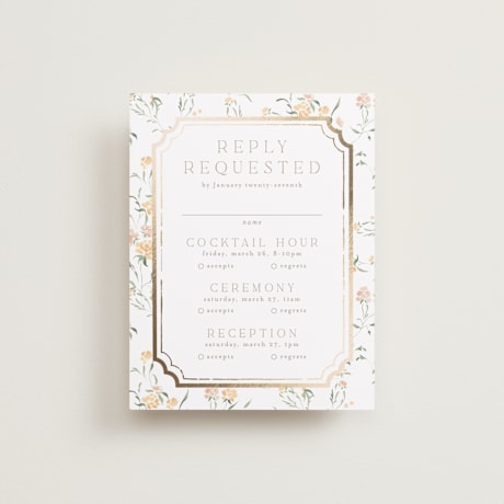 Foil-Pressed Multi-Event RSVP Cards