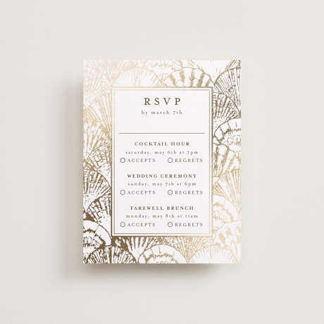Foil-Pressed Multi-Event RSVP Cards