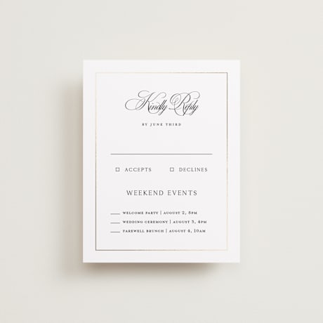 Multi-Event RSVP Cards