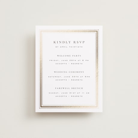 Multi-Event RSVP Cards