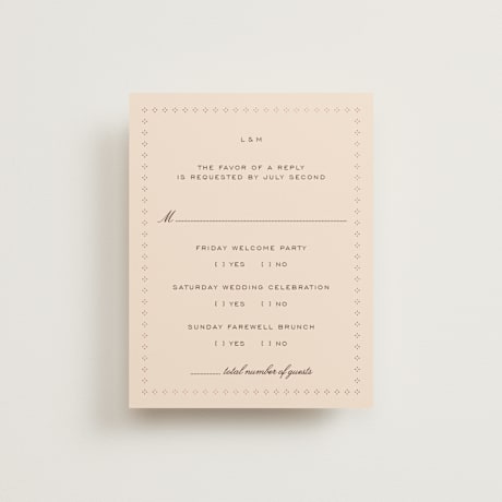 Foil-Pressed Multi-Event RSVP Cards