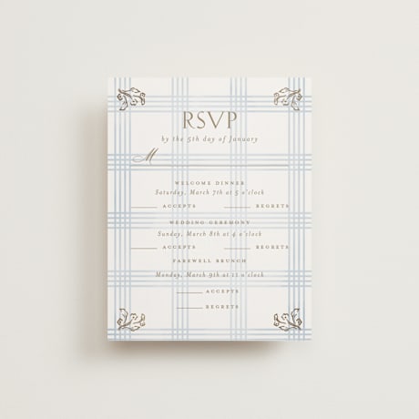 Foil-Pressed Multi-Event RSVP Cards