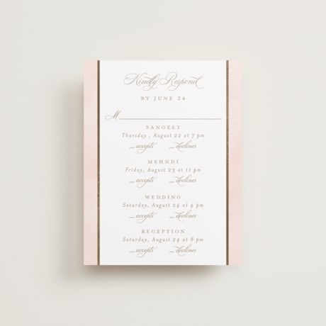 Foil-Pressed Multi-Event RSVP Cards