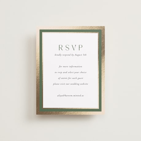 Foil-Pressed RSVP Online Enclosure Cards
