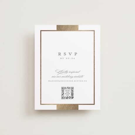 Foil-Pressed RSVP Online Enclosure Cards