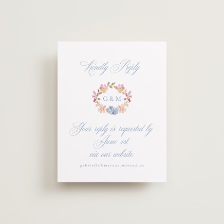 Foil-Pressed RSVP Online Enclosure Cards
