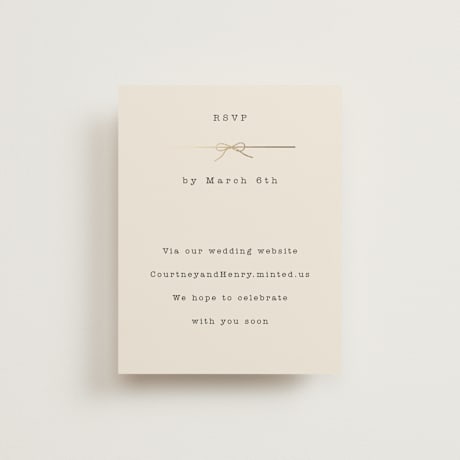 Foil-Pressed RSVP Online Enclosure Cards