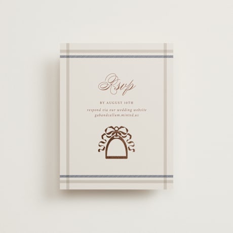 Foil-Pressed RSVP Online Enclosure Cards