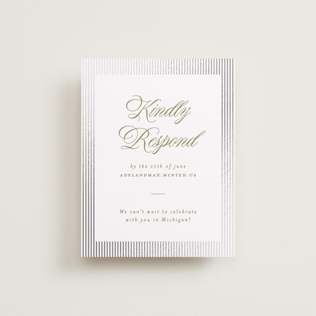 Foil-Pressed RSVP Online Enclosure Cards