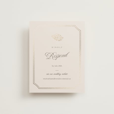Foil-Pressed RSVP Online Enclosure Cards