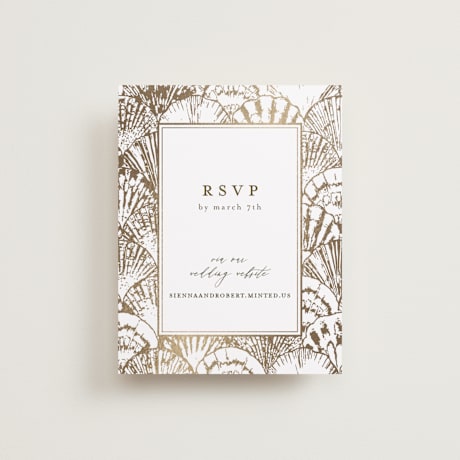 Foil-Pressed RSVP Online Enclosure Cards
