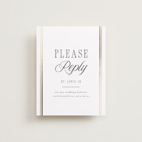 Foil-Pressed RSVP Online Enclosure Cards
