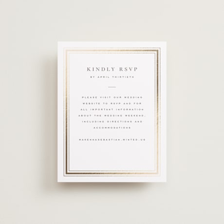 RSVP Online Enclosure Cards