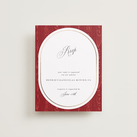 Foil-Pressed RSVP Online Enclosure Cards