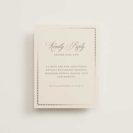Foil-Pressed RSVP Online Enclosure Cards
