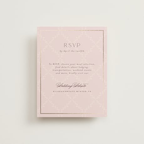 Foil-Pressed RSVP Online Enclosure Cards