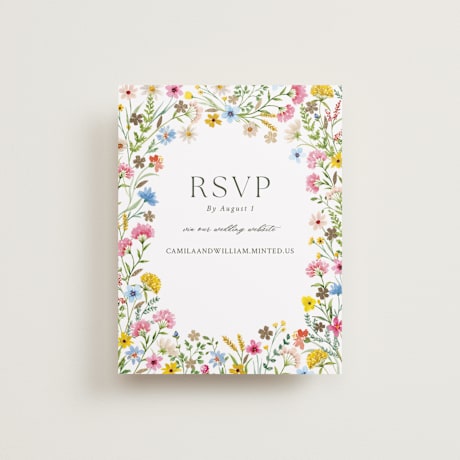 Foil-Pressed RSVP Online Enclosure Cards