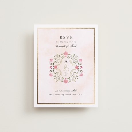 Foil-Pressed RSVP Online Enclosure Cards