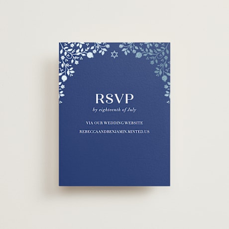 Foil-Pressed RSVP Online Enclosure Cards