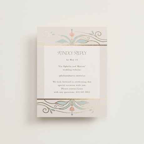 Foil-Pressed RSVP Online Enclosure Cards