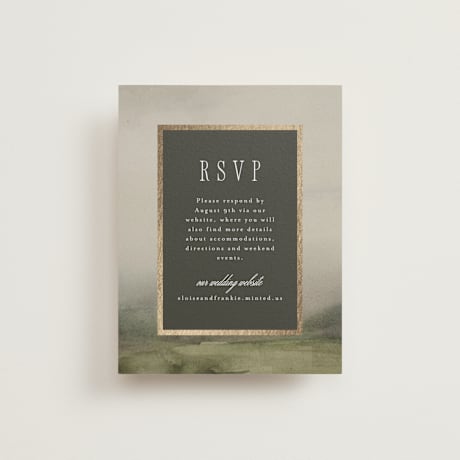 Foil-Pressed RSVP Online Enclosure Cards