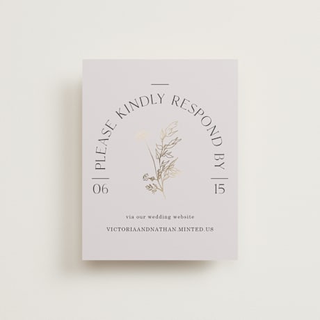 Foil-Pressed RSVP Online Enclosure Cards