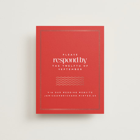 Foil-Pressed RSVP Online Enclosure Cards