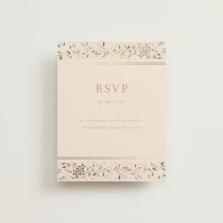 Foil-Pressed RSVP Online Enclosure Cards