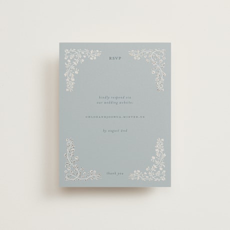 Foil-Pressed RSVP Online Enclosure Cards
