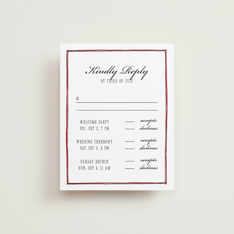 Multi-Event RSVP Cards