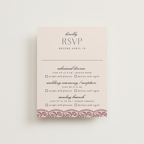 Multi-Event RSVP Cards