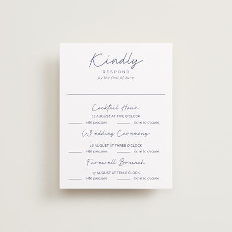 Multi-Event RSVP Cards
