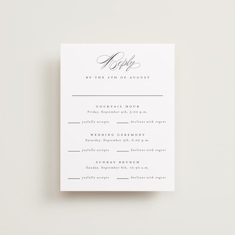 Multi-Event RSVP Cards