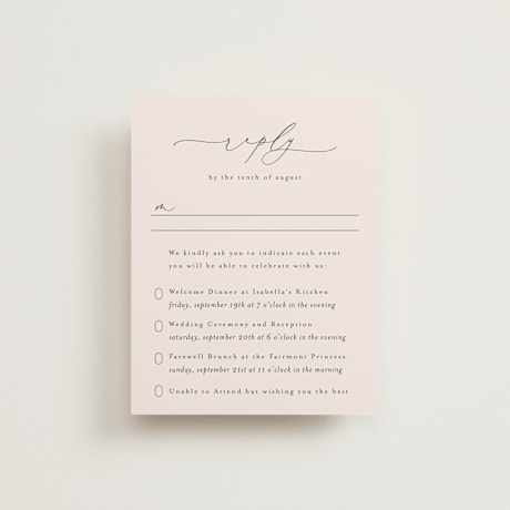 Multi-Event RSVP Cards