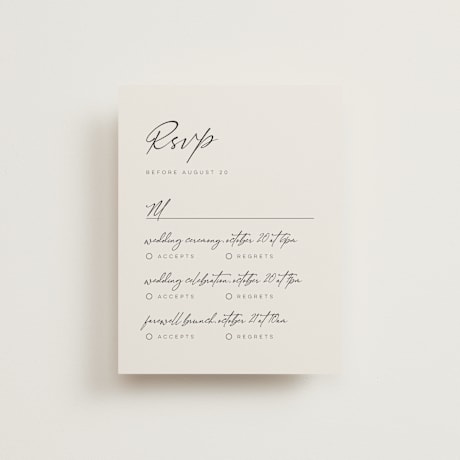 Multi-Event RSVP Cards
