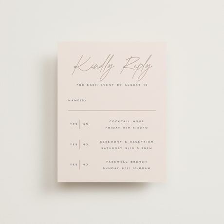 Multi-Event RSVP Cards