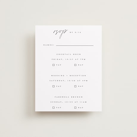 Multi-Event RSVP Cards