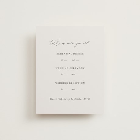 Multi-Event RSVP Cards