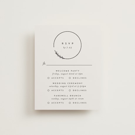 Multi-Event RSVP Cards
