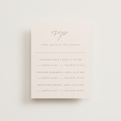 Multi-Event RSVP Cards