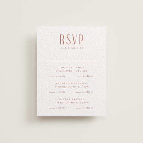 Multi-Event RSVP Cards