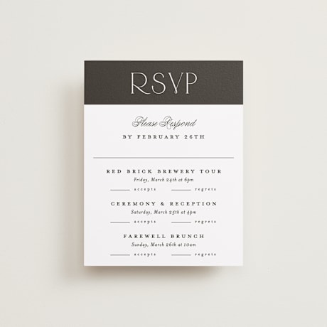 Multi-Event RSVP Cards