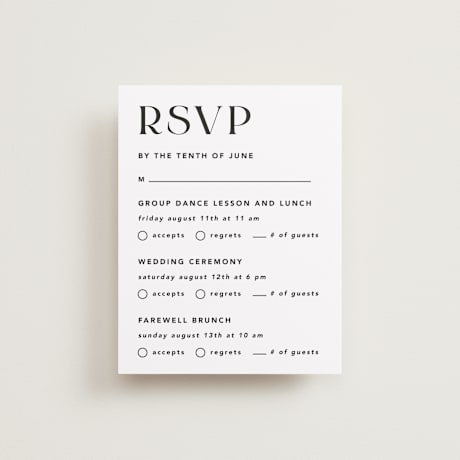 Multi-Event RSVP Cards