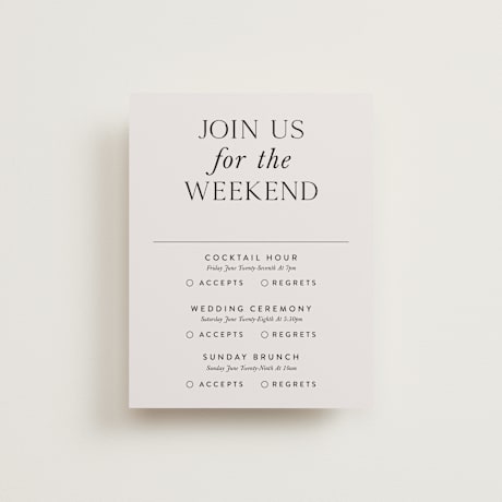 Multi-Event RSVP Cards