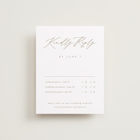 Multi-Event RSVP Cards