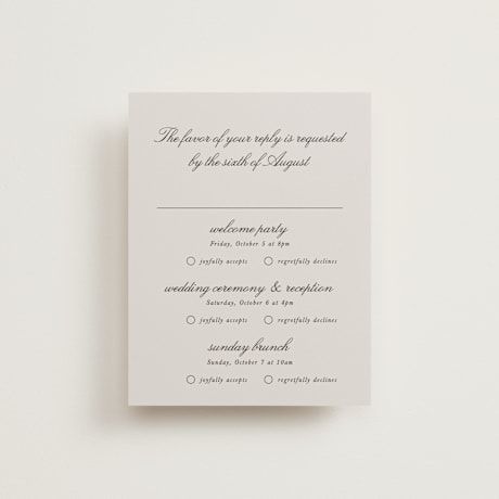 Multi-Event RSVP Cards
