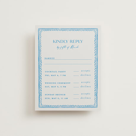 Multi-Event RSVP Cards
