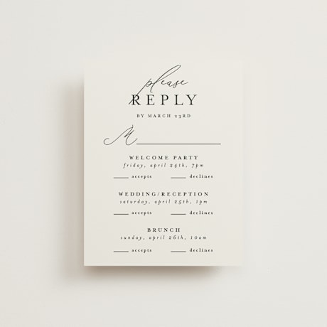 Multi-Event RSVP Cards